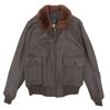 AVIREX Men's G-1 Goat Leather Flight Jacket with Boa Collar, Brown, Size 40, 6101027 Jacket 40 BrownUsed