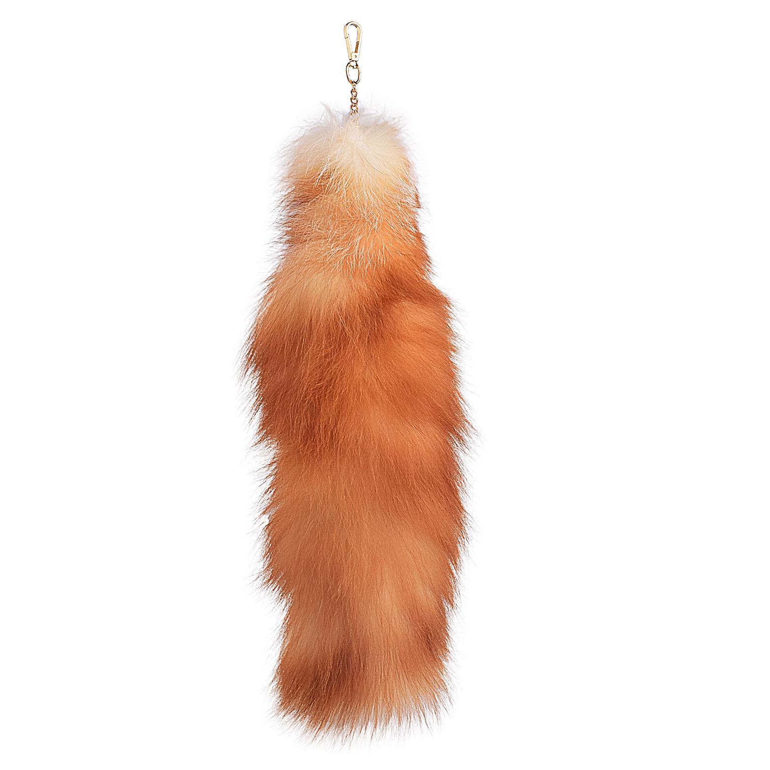 

Furry for Keychain Oversized Fox Hair Cuestion Silver Blue Fox Tail Accessories Lady Bag Charm Car Keychain for Women 40cm