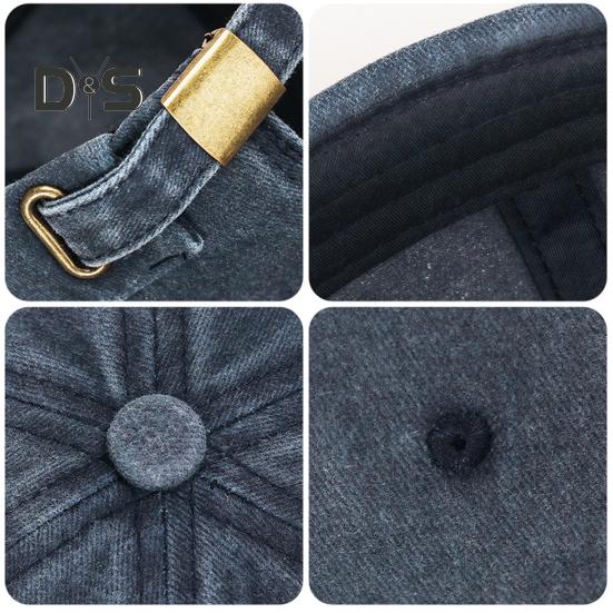 Pălării fără boruri Dome pentru femei, bărbați, muncitor, șapcă cu craniu de marinar, manșetă rulată, pălărie retro denim docker pentru drumeții, ieșiri de călătorie