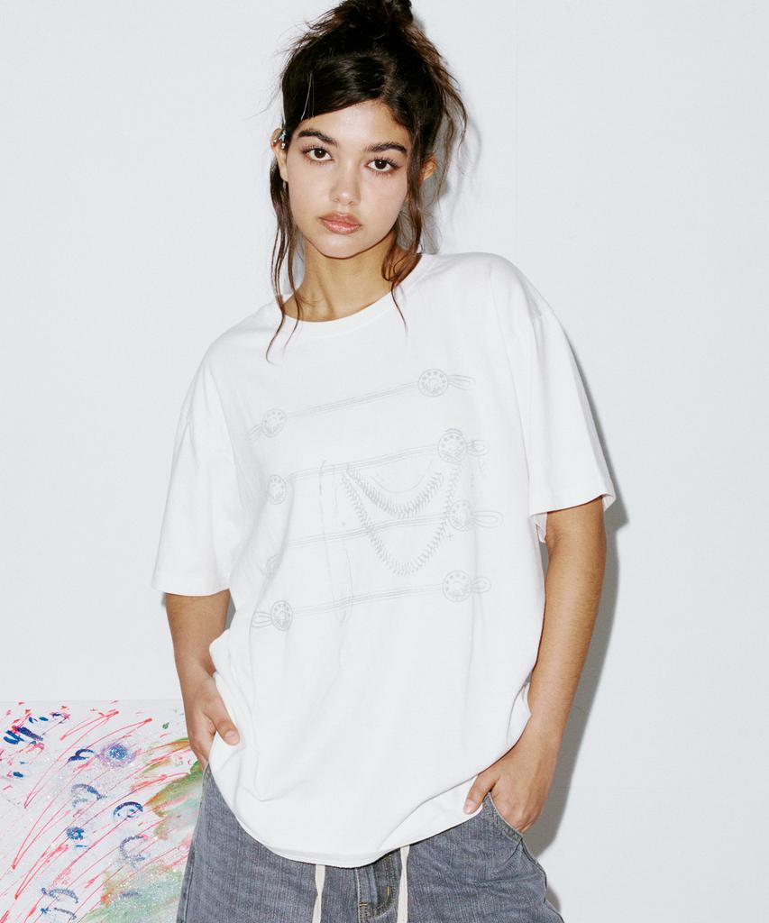 NYXX Button Tee Ivory