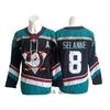 Mens Retro Ice Hockey Jersey Team Ducks 15 Embroidered Practice Uniform Cotton Blend Sportswear