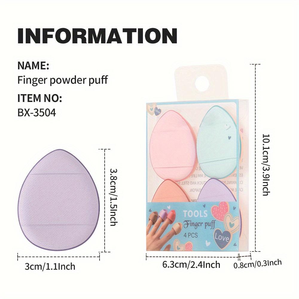 Portable Air Cushion Mini Thumb Powder Puff Dry and Wet Makeup Water Drop Concealer Puff Sponge Small Powder Puff
