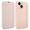 For iPhone 15 Card Holder Kickstand Liquid Silicone Bump Proof Protective Case Skin-touch Phone Cover