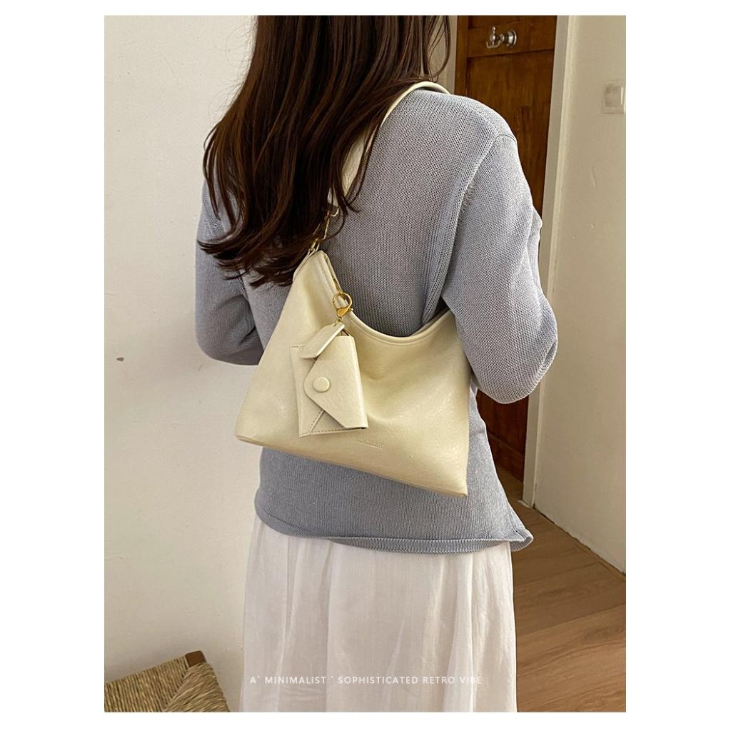 Shoulder Tote Bag Women PU Minimalist Daily Commute