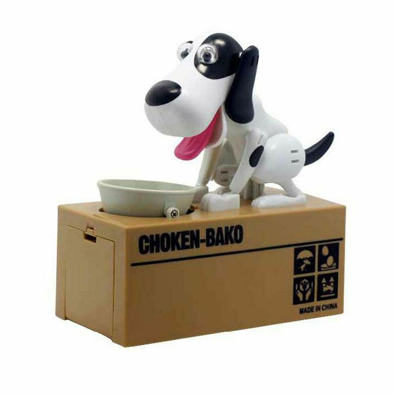 

Питомец Щенок Собака Воровство Еда Копилка Свинья Хранение Сберегательный Банк Детский Подарок Black White