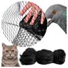 Balkonnet Voor Kat Tegen Vogels Sterk Gevlochten 20G Zwart 5X10M