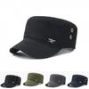 Men's Women's Casual Outing Hat Studded Breathable Military Cap Washed Plain Military Cap Cotton Cap