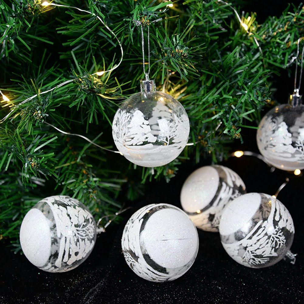 Christmas Decoration Landscape Xmas  Balls Christmas Tree Decoration Hanging Ornaments Pendants