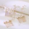 2/4/5Pcs Crystal Bridal Hair Accessories Sparkling Bride Headpiece Set U-shaped Hairpin Pin  Party