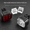LED Mountain Bike Headlight & Taillight Set for Night Riding - Outdoor Cycling Safety Lights