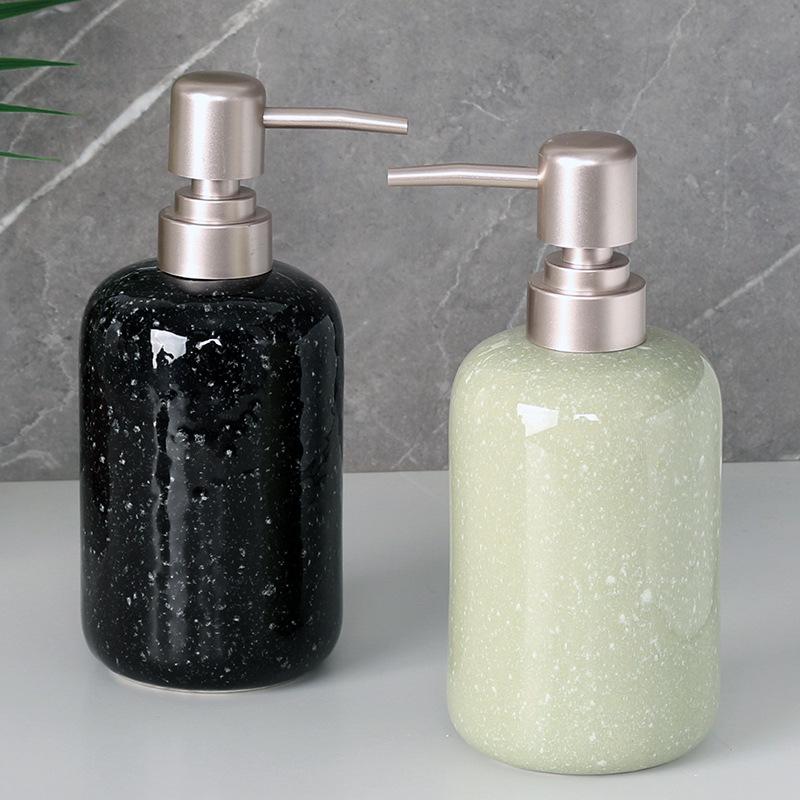 Nordic Solid Color Stone Ceramic Emulsion Is Bottled In Simple Bathroom and Bottled In Hotel and Homestay Bathroom Supplies