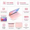 Ordinateur Portable - Win11 Pro - PC Portable -15.6 Pouces -AMD 3050E RAM 8Go+Stockage 256Go SSD - Expansible 6TB-2.4G+5G WiFi-Rose