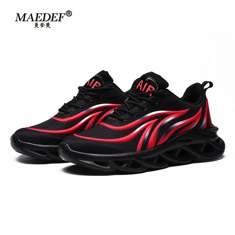 MAEDEF Men's Running Shoes Lightweight Breathable Athletic Sneakers for Men Comfortable Outdoor Jogging Non Slip Running Shoes