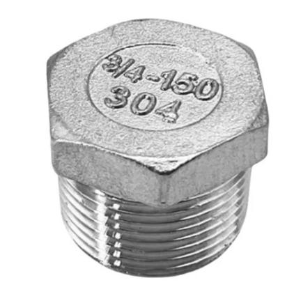 1/8" 1/4" 3/8" 1/2" - 4" BSPT NPT Male Hex End Plug Cap 201/304/316 Stainless Steel Connector Pipe Fitting Water Gas Oil 225 PSI
