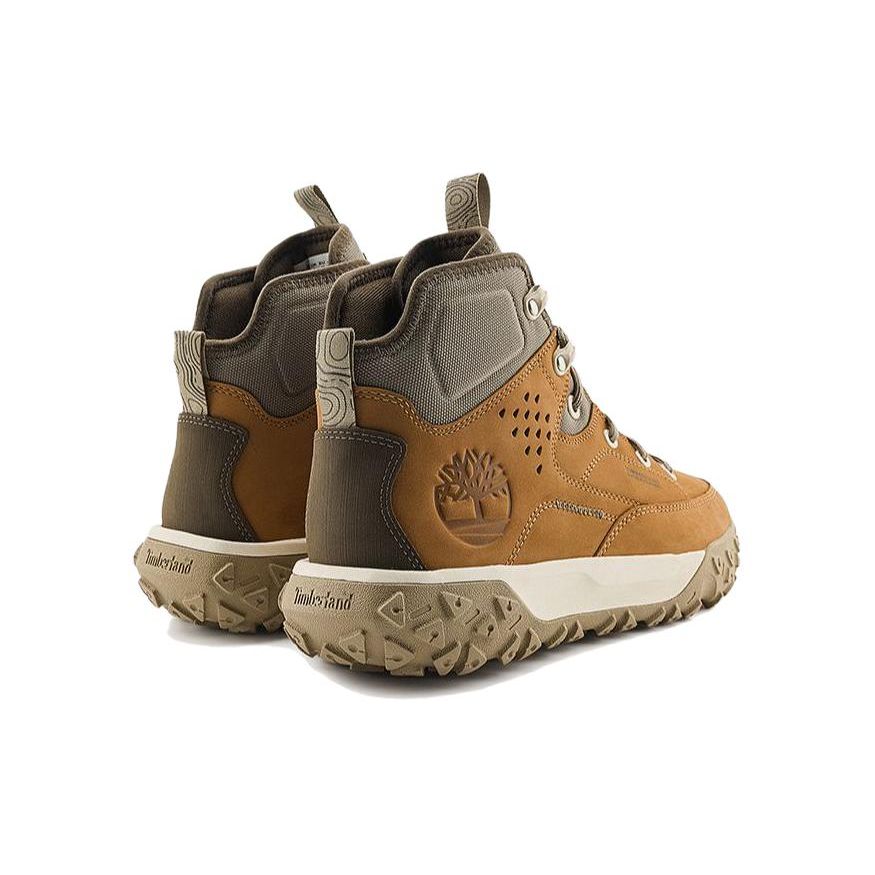 Timberland Slip-Resistant Mid Outdoor Functional Shoes Men Shoes Yellow Brown A62VCW