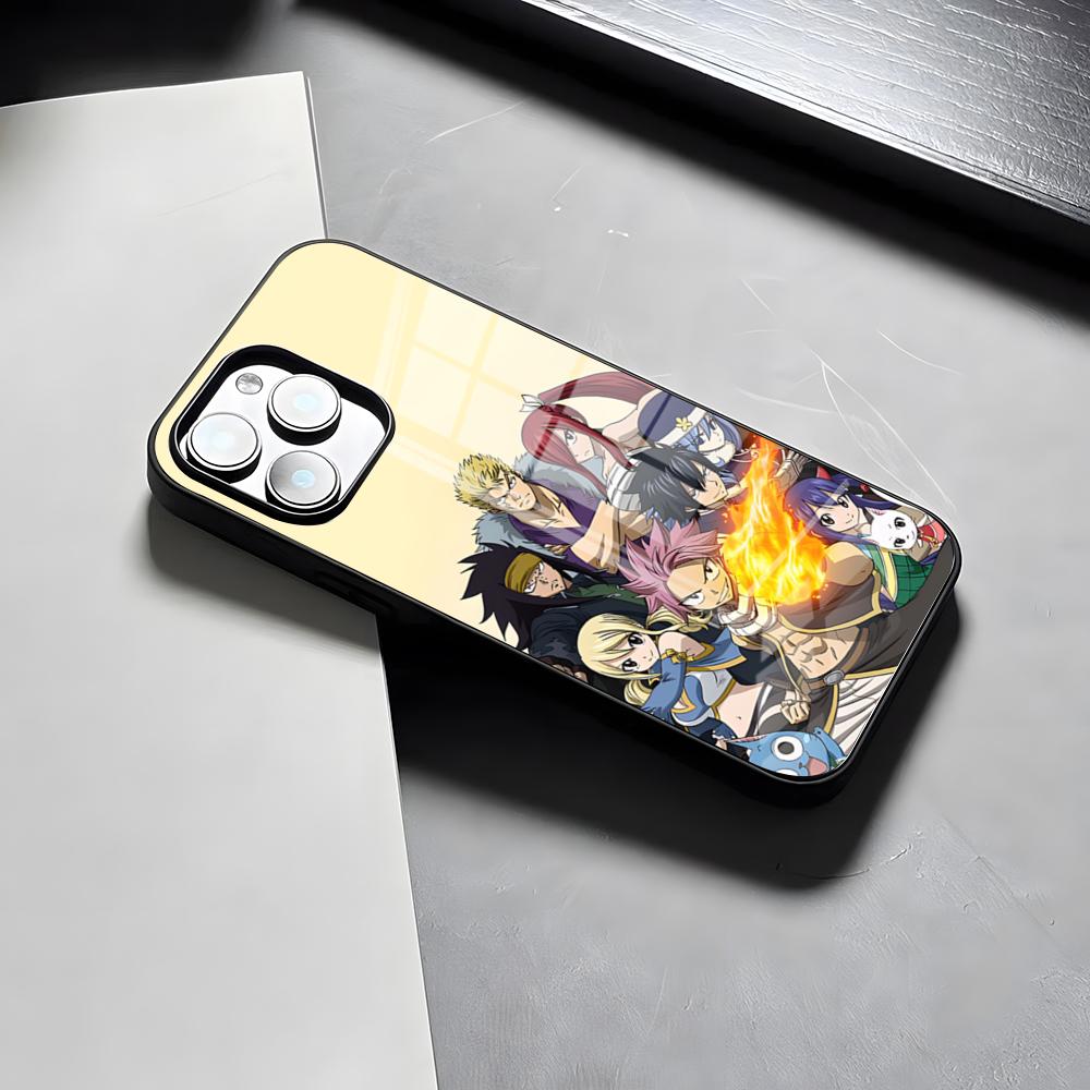 ANIME FAIRY TAIL Phone Case For IPhone 17 Pro Max 15 Pro 16 14 Plus 12 13 Mini 11 Pro Shockproof Glass Cover