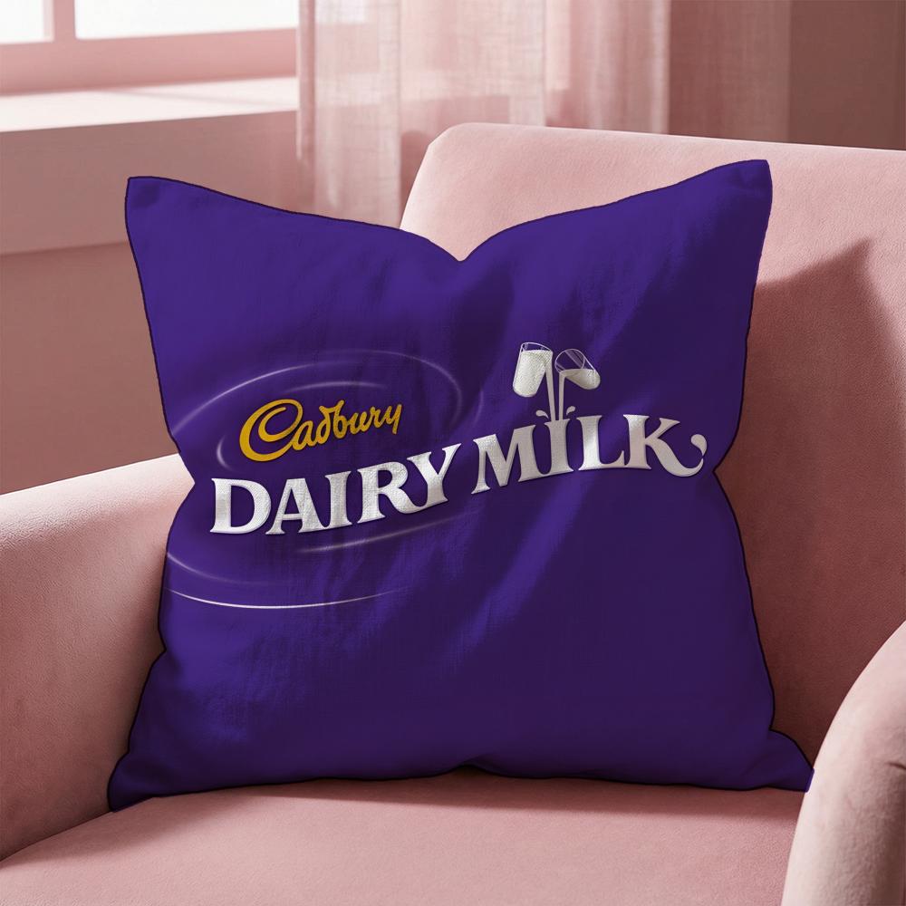 Cadbury Cushion Cover Multi-Scene Pillow Cover for Home & Car - Reversible, Soft & Durable for Daily Use