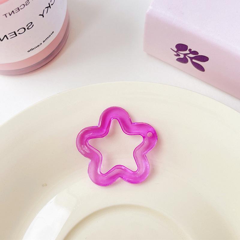 Transparent Acrylic Star Charm for Earrings, Phone Cases, and Keychains