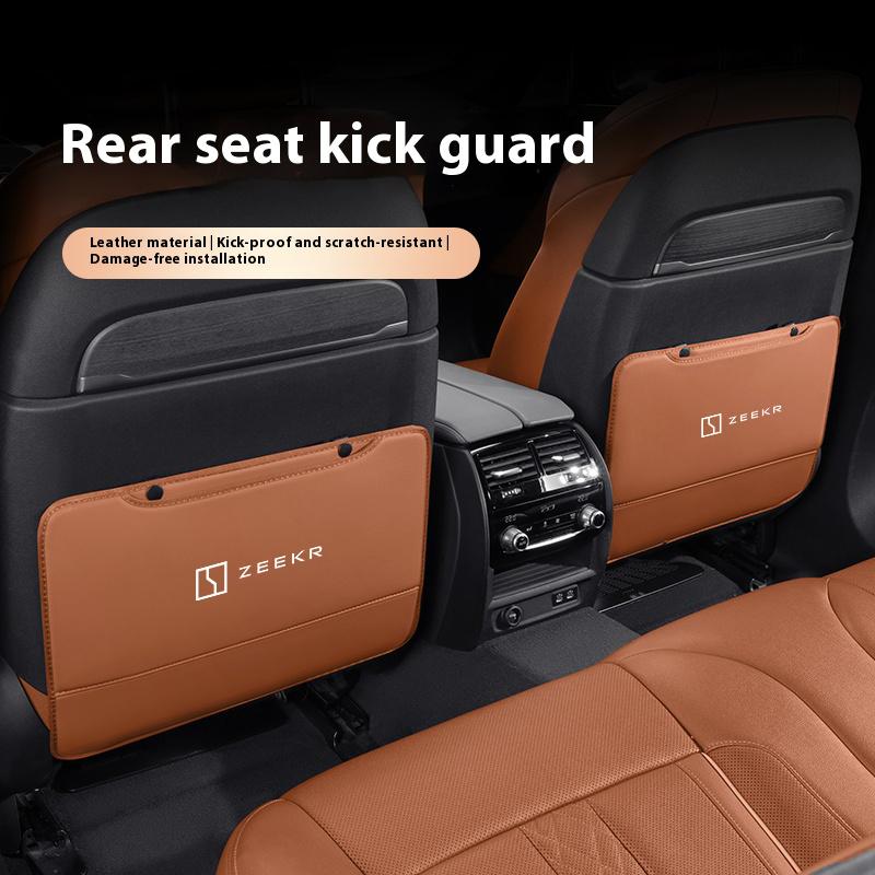 Car Seat Back Protection Anti-Kick Pad Rear Seat Storage Bag For ZEEKR 001 007 009 001FR 007GT X MIX 7X 9X Auto Accessories