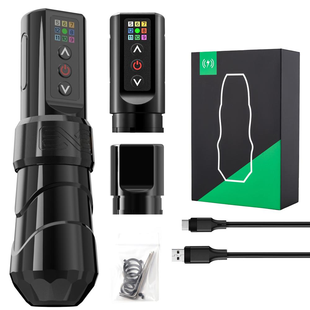 FK3 Professional Tattoo Machine Wireless Tattoo Pen RCA Adaptor Battery Direct Drive Motorfor Liner Shader