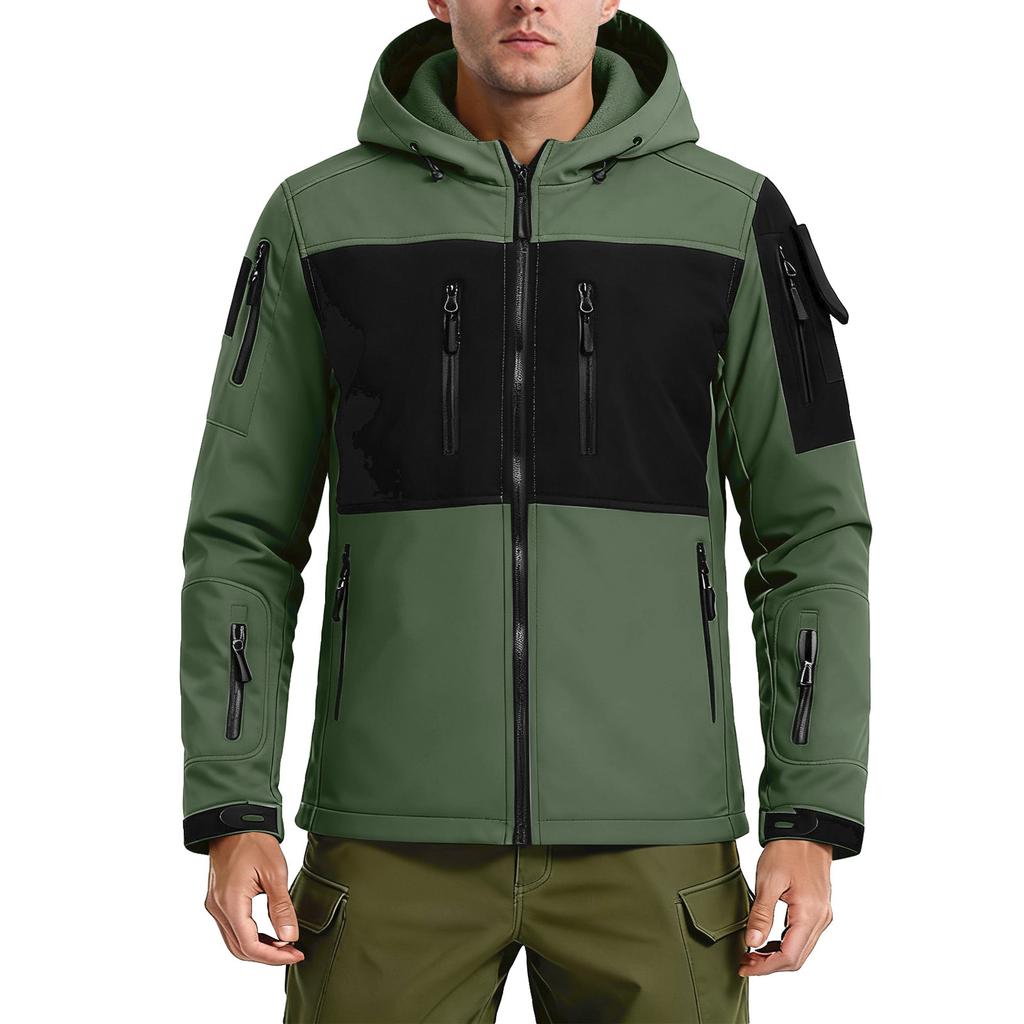 Men's Winter Colorblock Jackets Men's Fashion Trend Jackets Breathable Windproof Jackets Outdoor Sports Jackets