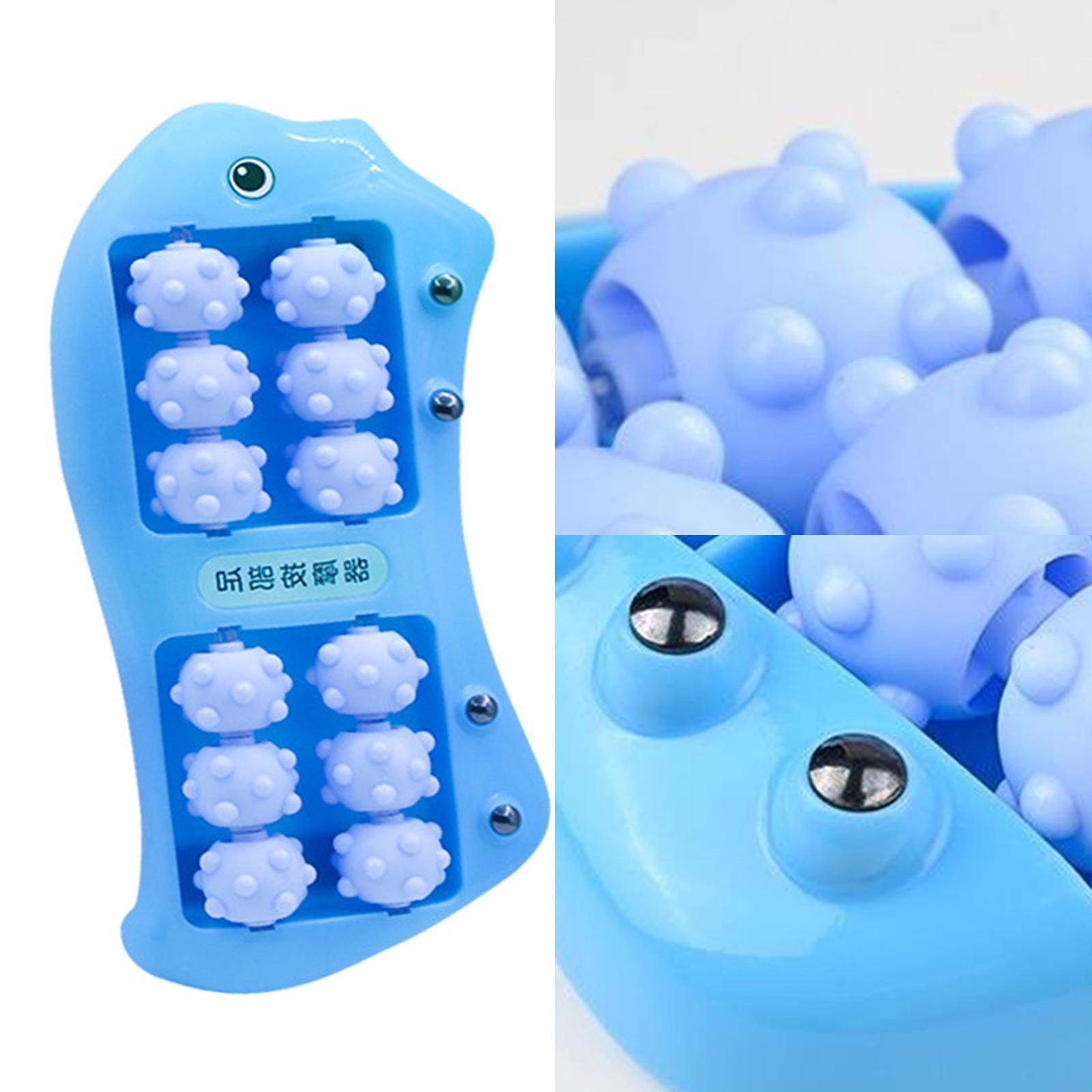 

Портативный массажер для ног с роликовым шариком, снятие усталости, подходит для длительных часов стояния и сидения, восстановление, расслабление спины, ног и рук