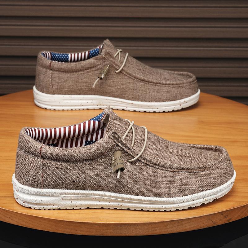 Men's Trendy Solid Slip On Loafer Shoes, Comfy Non Slip Casual Breathable Sneakers For Men's Outdoor Activities