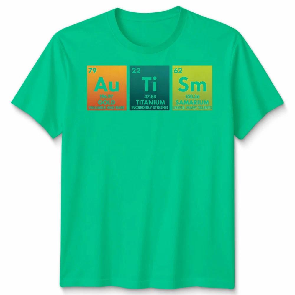 Autismus Bewusstsein Unisex Lustiges Autismus Periodensystem T-Shirt