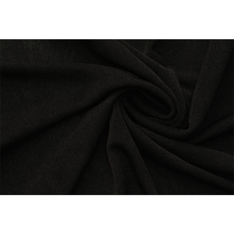 Women's Crewneck Long Sleeve Split Buttocks Sexy Elegant Temperament Mesh Beauty Evening Dress