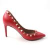 Great Valentino Garavani pumps Rock stud pointed toe Red leather Women 36 Used