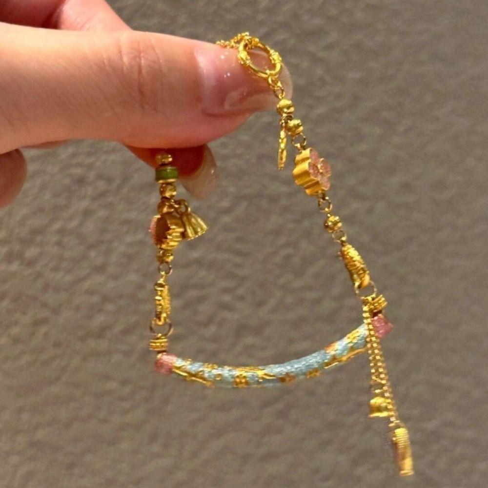 Jewelry Accessories New Chinese Style Bracelet Exquisite Charm Enamel Hand Ring  Decoration