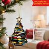 Pack of 4 Shatterproof Christmas Tree Ornaments with Hanging Cord for Indoor Outdoor Holiday Decorations