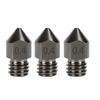 1/2/3Pcs Hardened Steel Nozzle 0.4mm 3D Printer MK8 Nozzles Tool High Temperature Wear Resistant for Makerbot Creality Ender 3