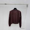 Early Autumn Hollow Grid Round Neck Long Sleeve Knitted Cardigan