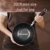 SSGP Wrought Iron Wok, 20cm, No Coating, Pre-Seasoned