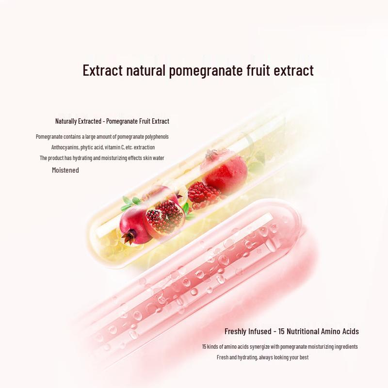 Yunifang Rote Granatapfel 3-teiliges Hautpflege-Set