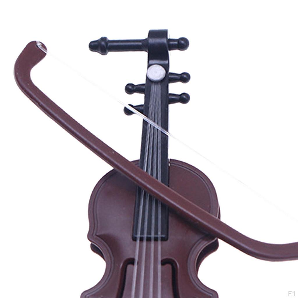 1/12 Mini Wooden Musical Instrument Model Toys Life Scene Doll House Oranments