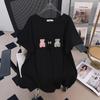 Women's Plus Size Loose Mid-Length Short-Sleeved Round Neck T-Shirt
