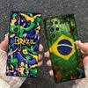 Brazil Brazilian Flag Soft Phone Case for Samsung Galaxy S26 S25 Edge S24 Ultra S23 Plus S22 S21 FE S20 Black Cover Back Shell