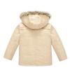 Middle and Big Children's Cotton Jacket Solid Color Thickened Warm Rushing Jacket Boys and Girls Hair Collar Removable Hooded Jacket