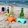 Portable Beach Cup Holders Storage Tray, Beach Cup Holders for Beach