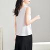 Srcr Women's 92% Mulberry Silk U-Neck Sleeveless Vest Top