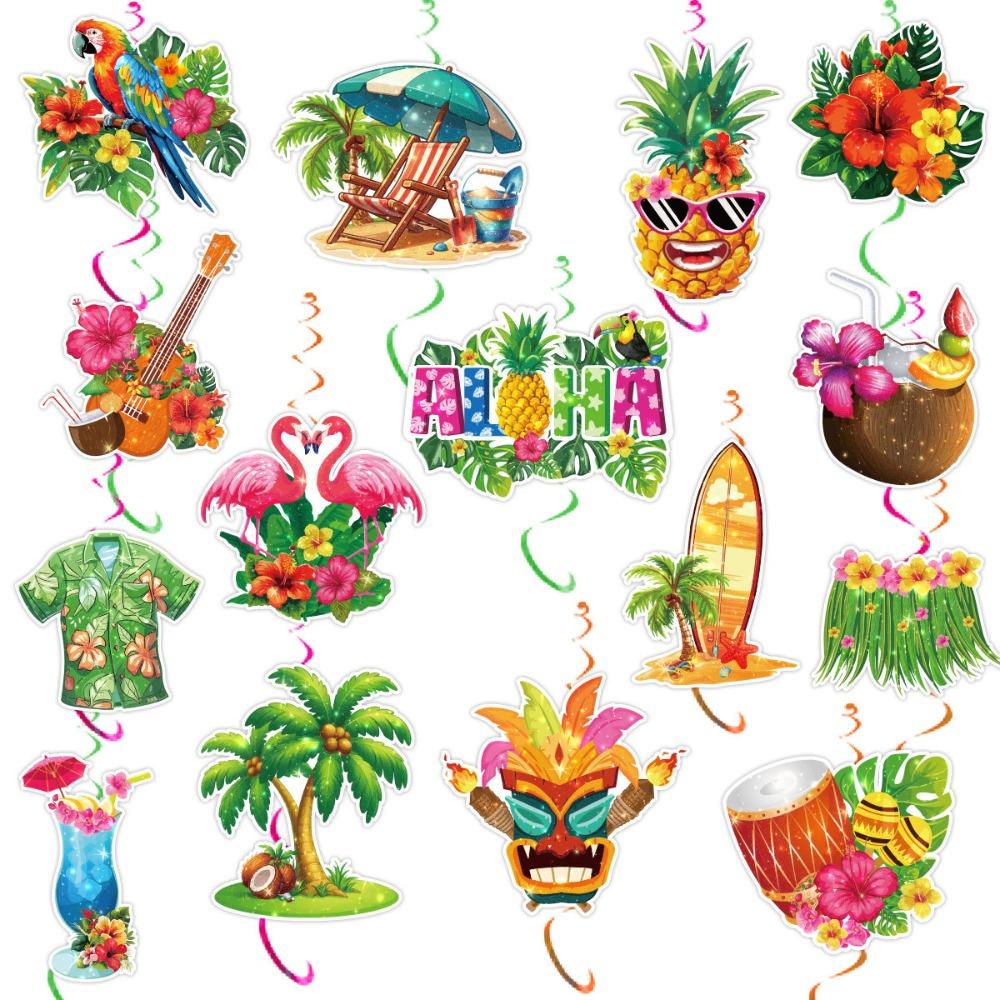 Paper Summer Hawaii Swirls Pendant DIY Holiday Party Supplies  Birthday Party Decoration