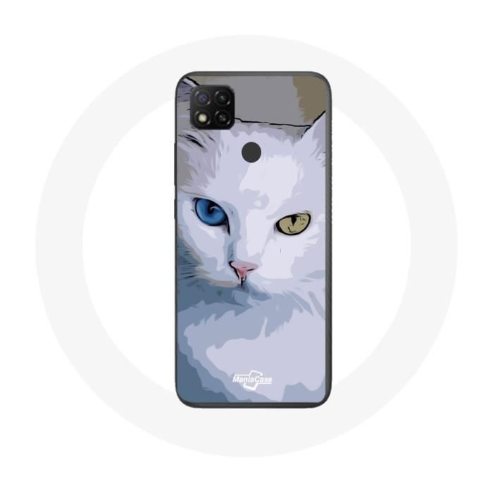 Xiaomi Redmi 9C Case Turkish Van Cat Blue Eye and Yellow Eye