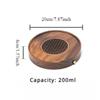 Solid Wood Tea Tray Walnut Whole Solid Wood Pot Bearer Rectangular Dry Bubble Tray Drainage Bubble Tea Tray