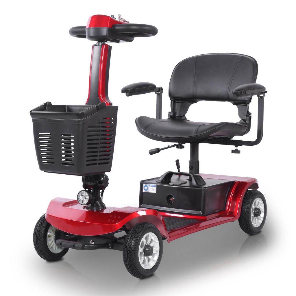 S-02 Scooter de mobilité à quatre roues: Moteur 250W, Batterie Amovible 24V 12Ah, Pneus 8 Pouces—Transport Urbain Pratique