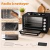 Mini Oven, 46 L, 2850 W, 2 Baking Trays, Rotisserie, Convection, Timer, Black