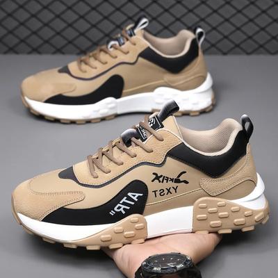 Herenschoenen met dikke zool, ademende hardloopschoenen voor heren worden verzonden namens nieuwe sportschoenen, trendy casual outdoorschoenen