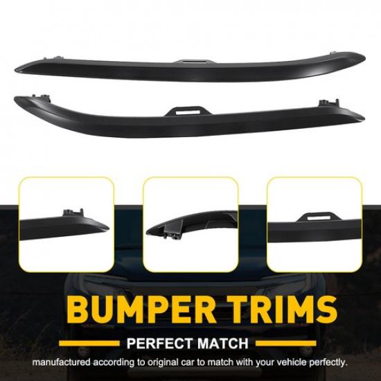 Front Left+Right Upper Lower Molding Trim Bumper Cover For Honda Pilot -