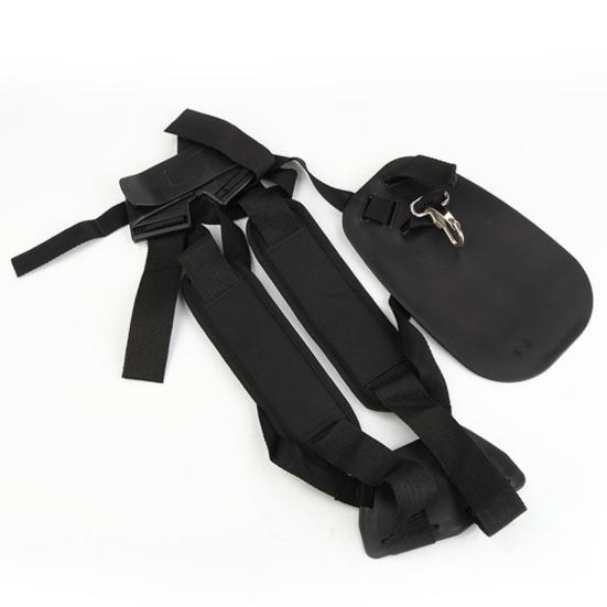 Universal Trimmer Harness Adjustable Strimmer Harness Padded Double Shoulder Straps with Belt for Brush Cutters Garden Grass Trimmer